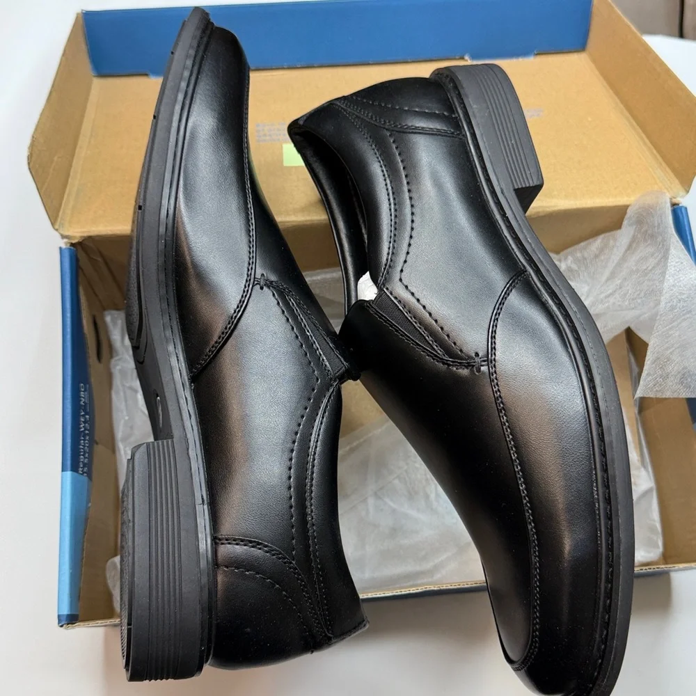 Nunn Bush Men's Jarvis Slip On Dress Shoes- Black- Size 10.5M